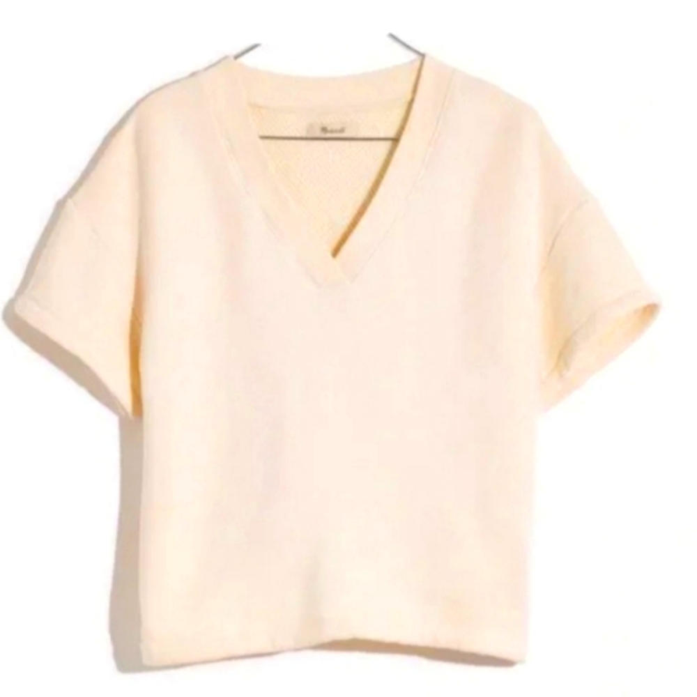 MADEWELL MWL Airy Tery Short Sleeve Top Size LARGE